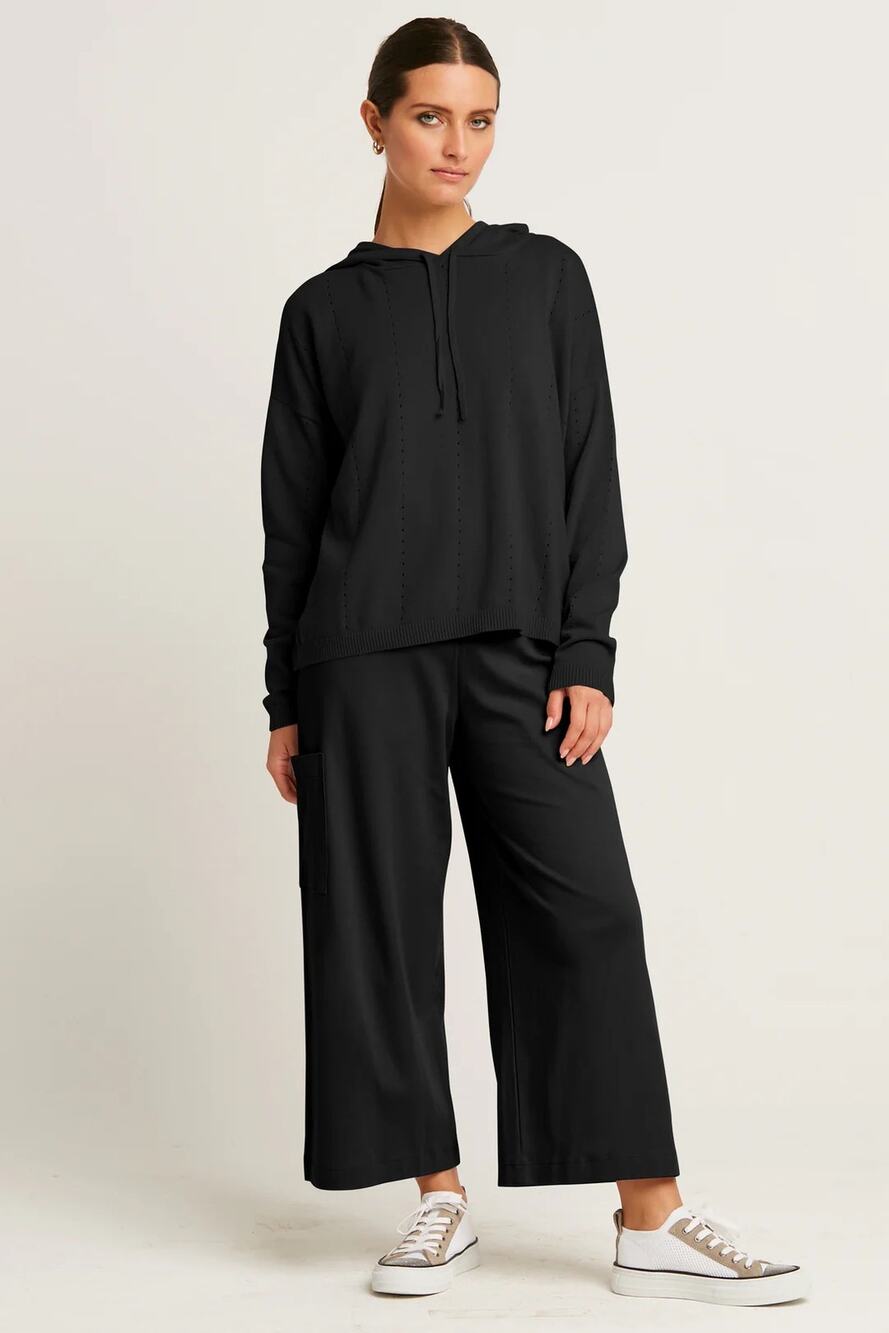 Cotton Crop Gaucho Pants Planet by Laura G 2 / US 10 Gauzy Lagenlook Boxy